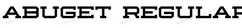 Abuget Regular字体转换